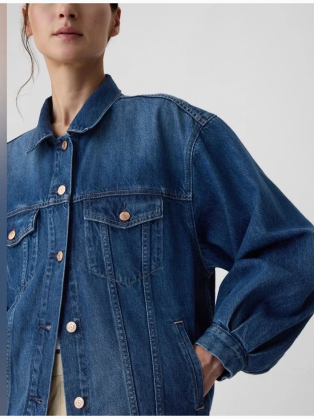 Gap X Doen Oversized Jean Jacket - Picture 4 of 17